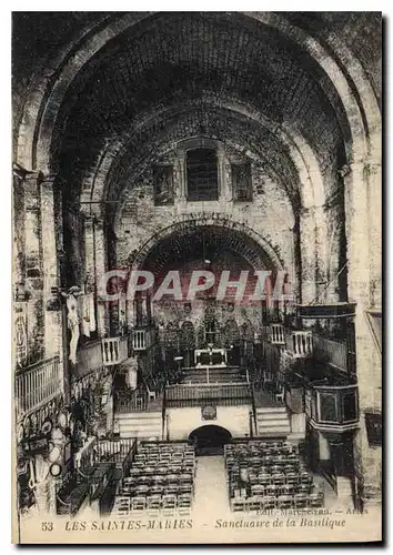 Ansichtskarte AK Les Saintes Maries Sanctuaire de la Basilique