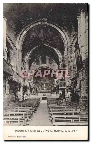 Cartes postales Interieur de l'Eglise des Saintes Maries de la Mer