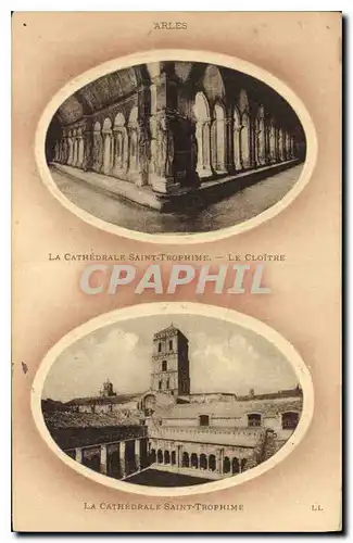 Cartes postales Arles La Cathedrale Saint Trophime Le Cloitre