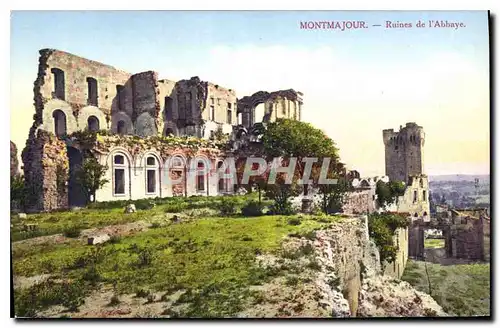 Ansichtskarte AK Montmajour Ruines de l'Abbaye