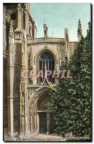 Cartes postales Aix en Provence Cathedrale St Sauveur Facade