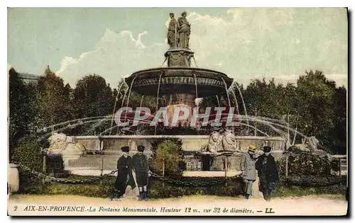 Cartes postales Aix en Provence La Fontaine Monumentale