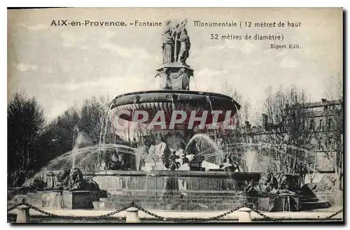 Cartes postales Aix en Provence Fontaine Monumentale