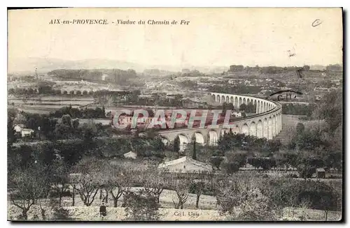 Cartes postales Aix en Provence Viaduc du Chemin de Fer