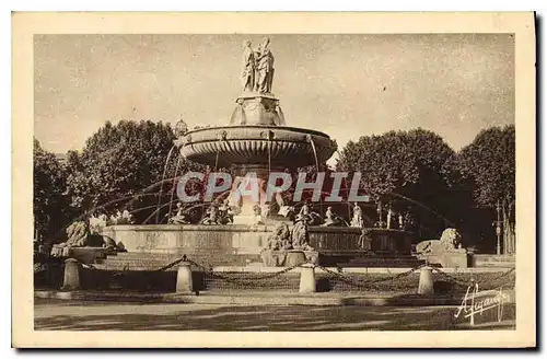 Cartes postales Aix en Provence Fontaine Monumentale de la Rotonde