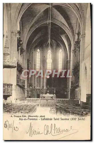 Ansichtskarte AK Aix en Provence cathedrale Saint Sauveur XIII siecle