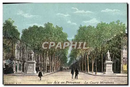 Cartes postales Aix en Provence le Cours Mirabeau