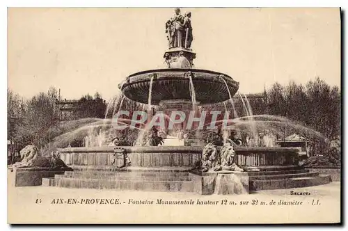 Cartes postales Aix en Provence Fontaine Monumentale