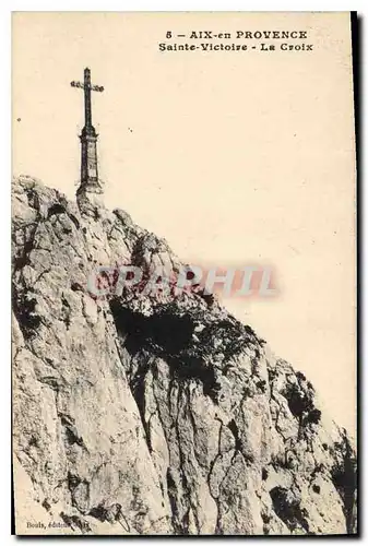 Ansichtskarte AK Aix en Provence Sainte Victoire la Croix