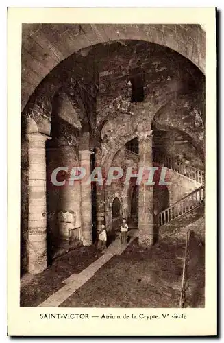 Cartes postales Saint Victor Atrium de la Crypte V siecle