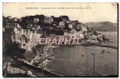 Ansichtskarte AK Marseille Promenade de la Corniche Anse du Prophete