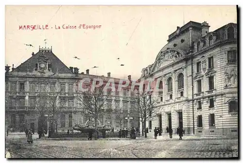 Ansichtskarte AK Marseille la caisse d'Epargne