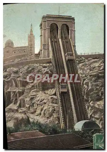 Cartes postales Marseille l'Ascenseur de N D de la Garde