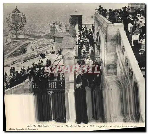 Cartes postales Marseille N D de la Garde Pelerinage des Premiers Communiants