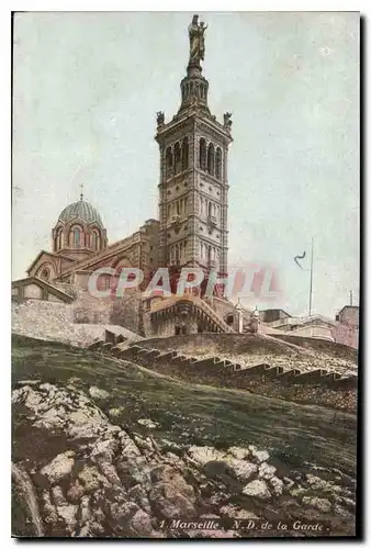 Cartes postales Marseille N D de la Garde