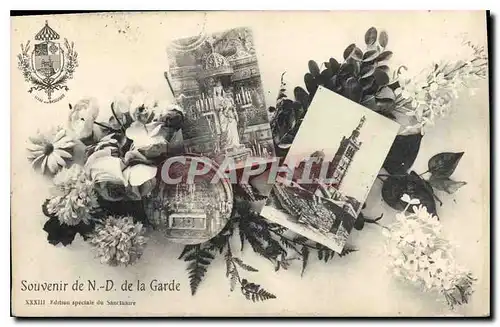 Cartes postales Souvenir de N D de la Garde