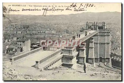 Cartes postales Marseille vue generale prise de N D de la Garde