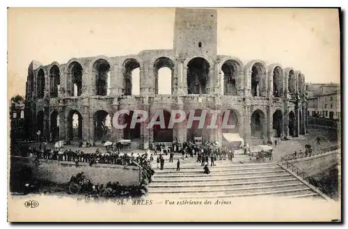 Ansichtskarte AK Arles vue exterieure des Arenes