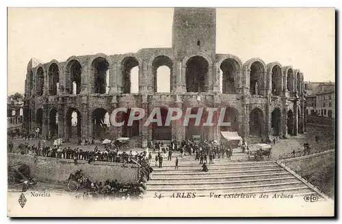 Cartes postales Arles vue exterieure des Arenes