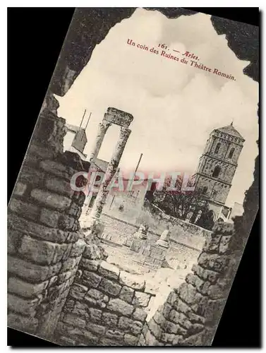 Ansichtskarte AK Arles un coin des Ruines du Theatre Romain