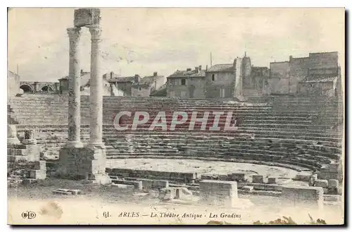 Ansichtskarte AK Arles le Theatre Antique les Gradins