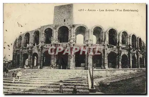 Ansichtskarte AK Arles les Arenes vue exterieure