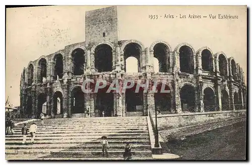 Ansichtskarte AK Arles les Arenes vue exterieure