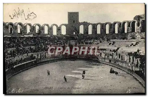 Cartes postales Arles course de taureaux Corrida