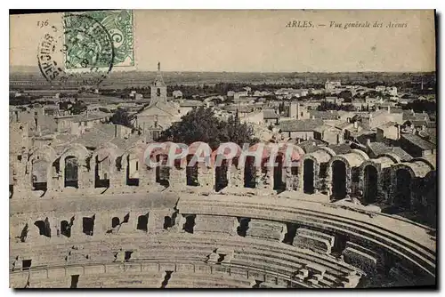 Cartes postales Arles vue generale des Arenes