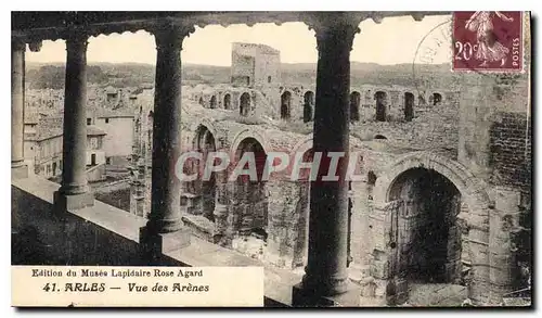 Cartes postales Arles vue des Arenes