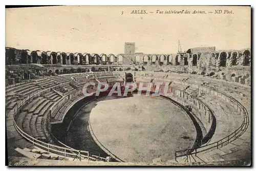 Ansichtskarte AK Arles vue interieure des Arenes