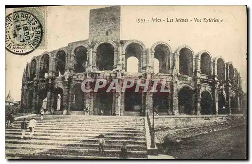 Ansichtskarte AK Arles les Arenes vue exterieure