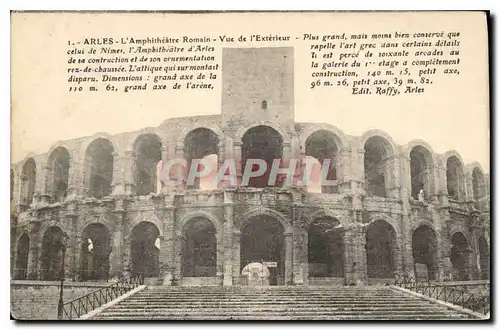 Cartes postales Arles l'Amphitheatre Romain vue de l'exterieur