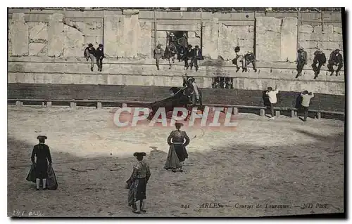 Cartes postales Arles courses de taureaux