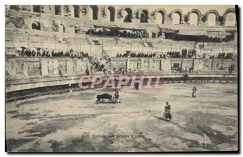 Cartes postales Corrida Arenes d'Arles