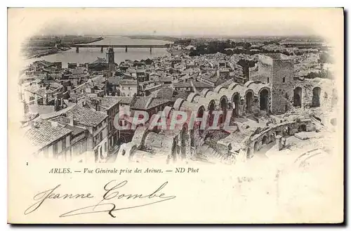 Cartes postales Arles vue generale prise des Arenes