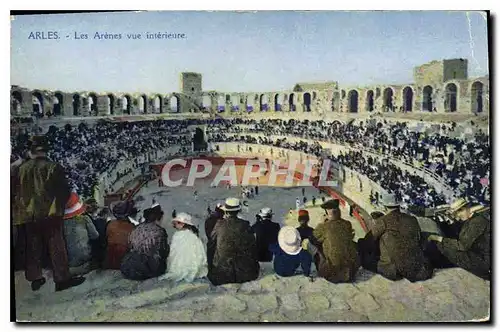 Ansichtskarte AK Arles les Arenes vue interieure