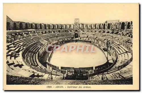 Cartes postales Arles interieure des Arenes