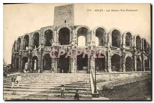 Ansichtskarte AK Arles les Arenes vue exterieure