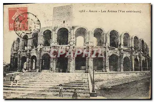 Ansichtskarte AK Arles les Arenes vue exterieure