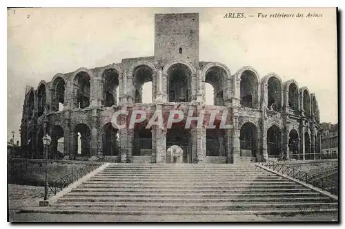 Ansichtskarte AK Arles vue exterieure des Arenes