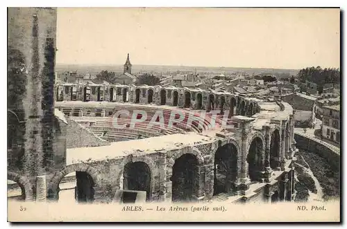 Ansichtskarte AK Arles les Arenes partie Sud