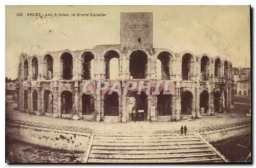 Cartes postales Arles les Arenes le Grand Escalier