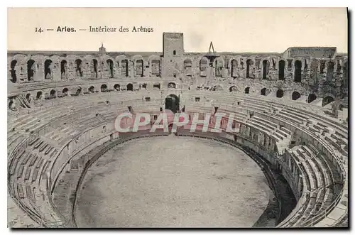 Cartes postales Arles Interieur des Arenes