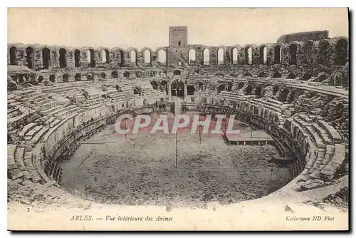 Ansichtskarte AK ARLES Vue interieure des Arenes