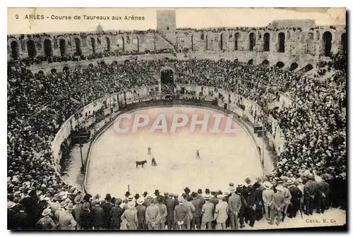 Ansichtskarte AK ARLES Course de Taureaux aux Arenes