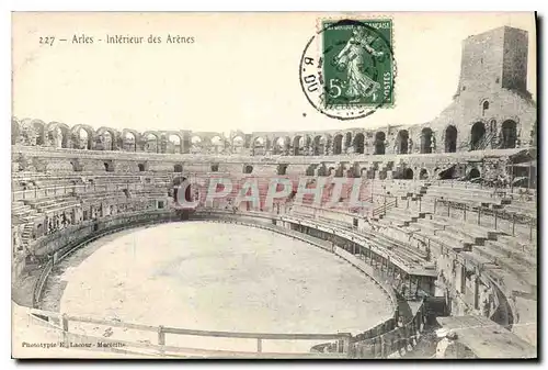 Cartes postales Arles Interieur des Arenes