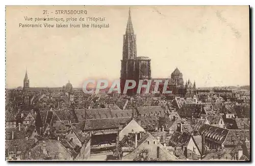 Cartes postales STRASBOURG Vue panoramique prise de I'Hopital