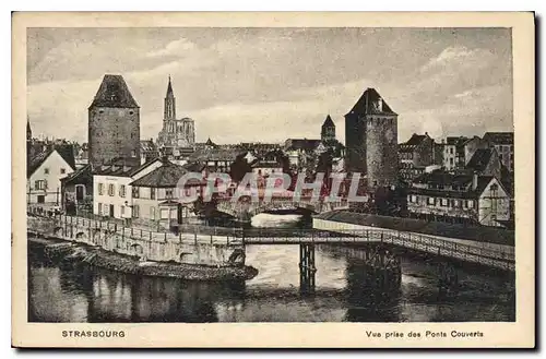 Ansichtskarte AK STRASBOURG Vue prise des ponts couverts