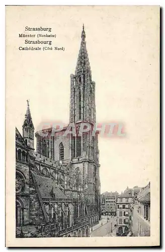 Cartes postales Strassburg Munster Nordseite Strasbourg cote Nord